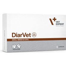 Vet Expert Diarvet Kedi ve Köpek Sindirim Sistemini Düzenleyici 6 Tablet