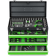 Badem10 Nt Tools NCSETP161 Profesyonel El Aleti Metal Takım Çantası 161 Parça Takım Seti