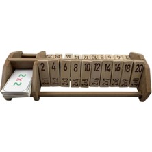 Renkli Oyun Ahşap Matematik Öğrenme Oyunu, Çarpım Tablosu Eğitici Seti, 2 Leri Öğren, Kolay Öğren