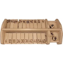 Renkli Oyun Ahşap Matematik Öğrenme Oyunu, Çarpım Tablosu, 6 Lar, 2 Kişilik