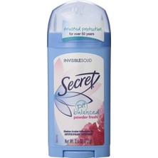 Secret Kadın pH Dengeli Powder Fresh Stick Antiperspirant 73 g Uzun Süreli Koruma Sağlar Deodorant