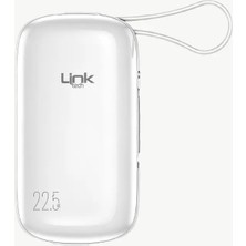 LinkTech MP11 Mini Type-C ve Lightning Şarj Kablolu 22.5W 9600MAH Hızlı Powerbank