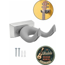Lastvoice UKL-666GRY Kaliteli Ukulele Duvar Askısı Standı Aparatı Gri
