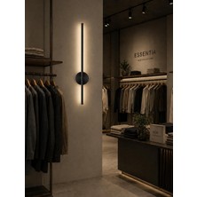 Flame Sarjlı LED Aplik / 8W / 3200K Gün Işığı / 75CM / Duvar Tipi/tablo Dekoratif Işık (Siya