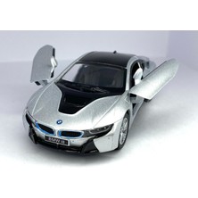 Kinsmart Bmw I8 1:36 Çek Bırak Oyuncak Araba Metalik Renkli Detaylı Model 13 cm