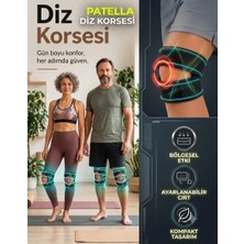 Turtika Profesyonel Dizlik Patella ve Menisküs Koruyucu Bandajlı Ortopedik Dizlik Korsesi