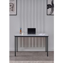 Arpelia Çalışma Masası 125X65 cm Lava-Gri,kenarları Antrasit Banlı