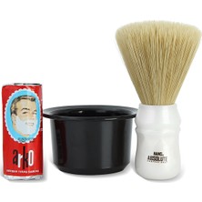 Arko Berber Tıraş Sabunu 75 gr. + Nano Absolute Ense Fırçası + Tıraş Kasesi Tası