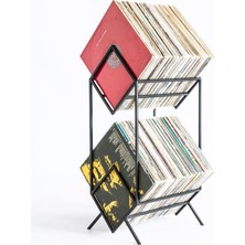 Merzana Metal Plak Organizer, Dergilik ve Kitaplık, Elektrostatik Boyalı Modern Tasarım