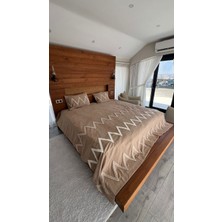 Lena Maison Trio Şönil Nakışlı Çift Kişilik Yatak Örtüsü 240X260 cm