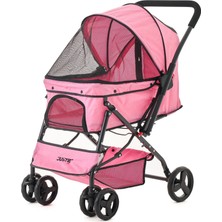 Justie Pet Collesium Kedi & Köpek Arabası Pembe 76X52X95 cm