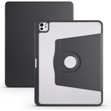 Sickossi iPad Pro 13 2025 M5 Kılıf Kalem Bölmeli Logo Gösteren Uyku Modlu Dönebilen Standlı Tam Uyumlu Scks