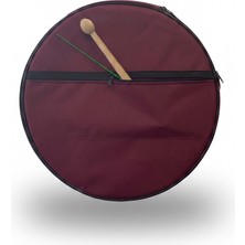 İstanbul Müzik Tedarik Bordo Renk Asma Davul Taşıma Kılıfı 58 cm