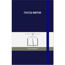 Victoria's Journals Nota Bene Classic Sert Kapak Defter (Lacivert, 13X21 Cm)