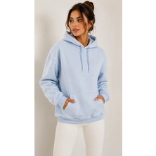 Feyece Kadın/unısex Kapüşonlu Kanguru Cepli Regular Fit Sweatshirt