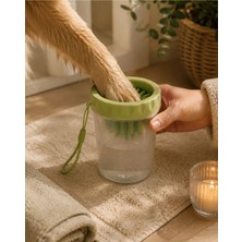 Silikon Fırçalı Köpek Pati Temizleme Kabı, Orta ve Büyük Irklar Için