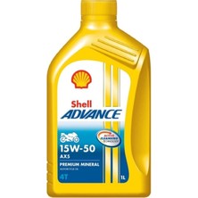 Shell Yağ 15/50 Advance 4t Ax5 1 Lt Motosiklet Yağı