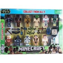 Minecraft 23 Parça Aksesuarlı Star Wars Serisi Dayanıklı Figürler Hediyelik Oyun Seti