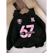 BarsDepo Sıx Seven Baskılı Hoodie Sweatshirt %100 Pamuk | Supriz Hediyeli