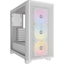 Corsair 3000D Rgb Airflow CC-9011256-WW Fanlı Beyaz Atx Oyuncu Kasası - Outlet