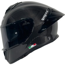 Kask Sway 861F D Carbon Parlak Siyah