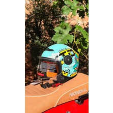 JK20 Jk 555 Yazlık Çocuk Kask Mavi (Ece 22-05 Sertifika)