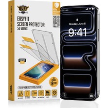 Buff Labs Buff iPhone 18 Pro/17/17 Pro/16 Pro 5d Glass Easyfit 2 Adet Ekran Koruyucu