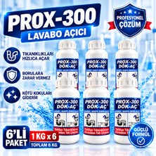 Prox -300 6'lı Dök-Aç Lavabo-Banyo-Wc Gider Açıcı 1kg