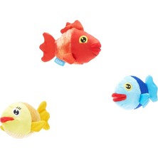 Bark Groupers Sesli 3lü Balık Peluş Xs/s
