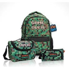 Obm Wiggle Game Over Ilkokul Çantası Üçlü Set 3775