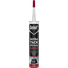 Selsil Güçlü (350 Kg' A Kadar Ağılık Taşır) ve Hızlı Kuruyan Ultra Tack Beyaz Silikon 290 ml