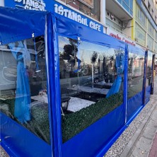 Kampya 100CMX200CM Su Geçirmez Şeffaf Branda Kış Bahçesi,kamelya,hobi Bahçesi,balkon Brandası