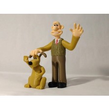 Axelon Wallace ve Gromit Figür Seti – Dekoratif Karakter Biblo
