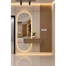 Ant Home Led’li Boy Aynası – Işıklı Dekoratif Duvar Aynası, Yatay & Dikey Kullanım, Beyaz / Günışığı LED