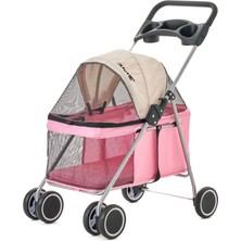 Justie Pet Parthenon Kedi & Köpek Arabası Pembe 93X80X45CM