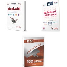2027 Limit Tyt Türkçe Dil Bilgisi Soru + Tüm Dersler Msü Kpss Dgs Paragraf 25 x 25 Deneme + Ankapade 3'lü Set