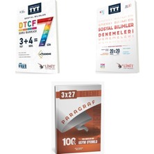 2027 Limit Tyt Bilimler Sosyal Dtcf 7 Gün Soru + 20X20 Deneme + Anla Kazan Paragraf Deneme 3'lü Set