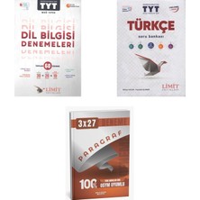 2027 Limit Tyt Türkçe Dil Bilgisi 60 Deneme Deneme + Soru + Anla Kazan Paragraf Deneme 3'lü Set
