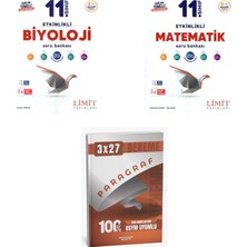 2027 Limit 11. Sınıf Etkinlikli Biyoloji + Matematik Soru + Anla Kazan Paragraf Deneme 3'lü Set