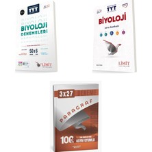 2027 Limit Tyt Biyoloji 50X6 Deneme + Soru + Anla Kazan Paragraf Deneme 3'lü Set