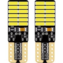 HNC 24 Ledli Dipsiz T10 Park Ampulü 24V Beyaz Işık (2 Adet)