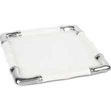 Mikasa Moor Beyaz Silver Kare Servis 30CM
