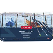 Derwent Watercolour Pencil Suluboya Kalem Seti 36'lı Teneke Kutu Renkli Kalemler ile Yaratıcı Projeler