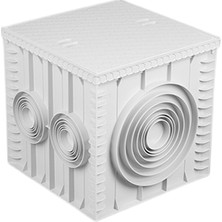 Luxwares 50x50 Plastik Rögar Menhol Kutusu Darbelere Karşı Dayanıklı Ağır Kapak Özelliği