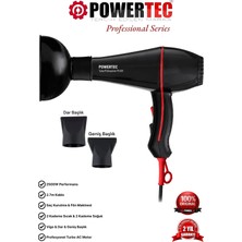 Powertec TR-601 + Vigo Başlık Profesyonel Saç Kurutma & Fön Makinesi