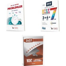 2027 Tyt Limit Kronometre Problemler Soru + Dtcf 7 Gün Sosyal Bilimler Soru + Anla Kazan Paragraf Deneme 3'lü Set