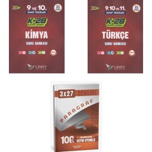 Anla Kazan Yayınları 2027 Limit Tyt 9. ve 10. Sınıf Tekrarı K-28 Maarif Model Kimya + Türkçe Soru + Anla Kazan Paragraf Deneme 3'lü Set