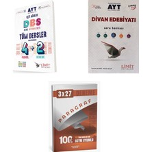 2027 Limit Ayt Tüm Dersler Eşit Ağırlık 4 2 + Edebiyat Divan Edebiyatı Soru + Anla Kazan Paragraf Deneme 3'lü Set
