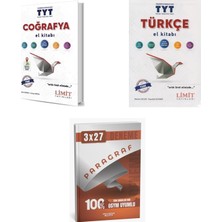 2027 Limit Tyt Coğrafya + Türkçe El Kitabı + Anla Kazan Paragraf Deneme 3'lü Set
