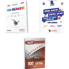 2027 Limit 8. Sınıf Fen Lgs Bilimleri + Mantık Sözel Görsel Okuma Grafik ve Tablo Yorumlama Soru 3'lü Set